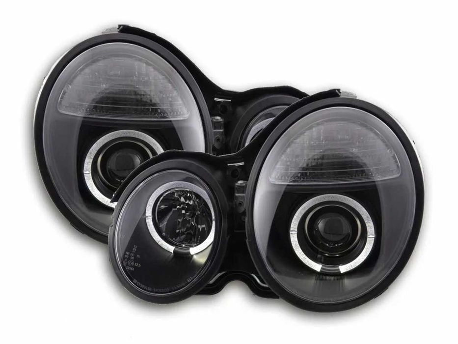 Фарове Мерцедес 210 Е класа Нови Тунинг ЛЕД angle Mercedes W210 LED