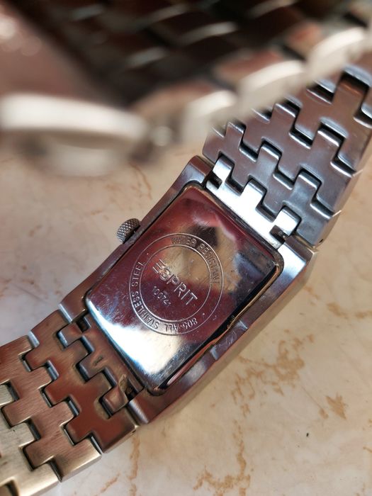 Ceas mare bărbat Esprit Black titanium 10741,baterie noua,quartz