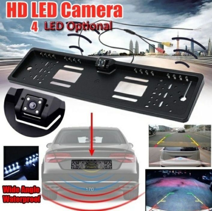 Рамка с камера 4 LED за регистрационен номер