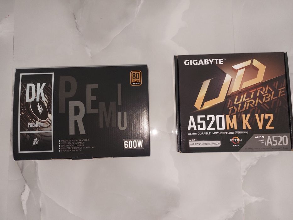 Placa de bază Gygabite a520m k v2 & Sursa 1stPlayer 600W