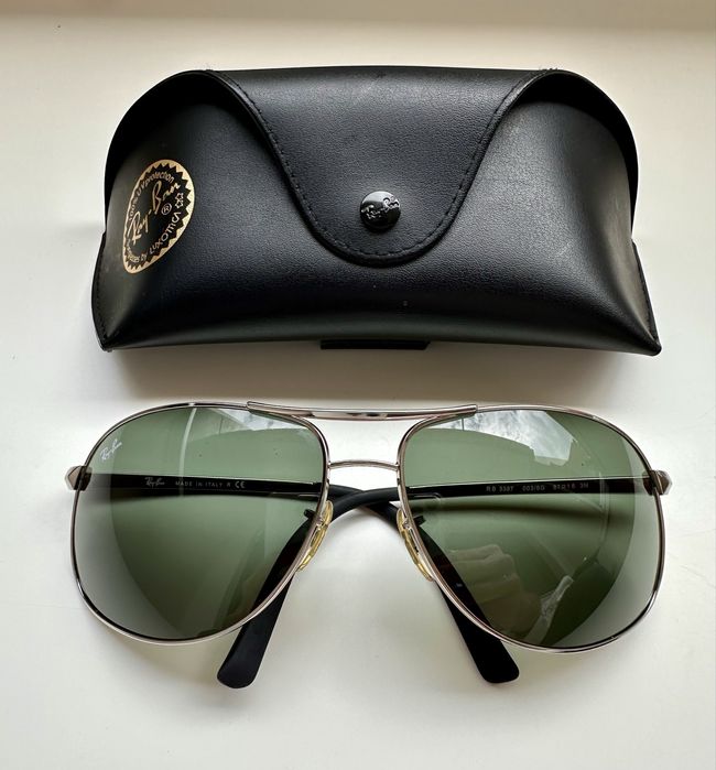 Ray Ban RB3387 original oversized pilot crystal lenses