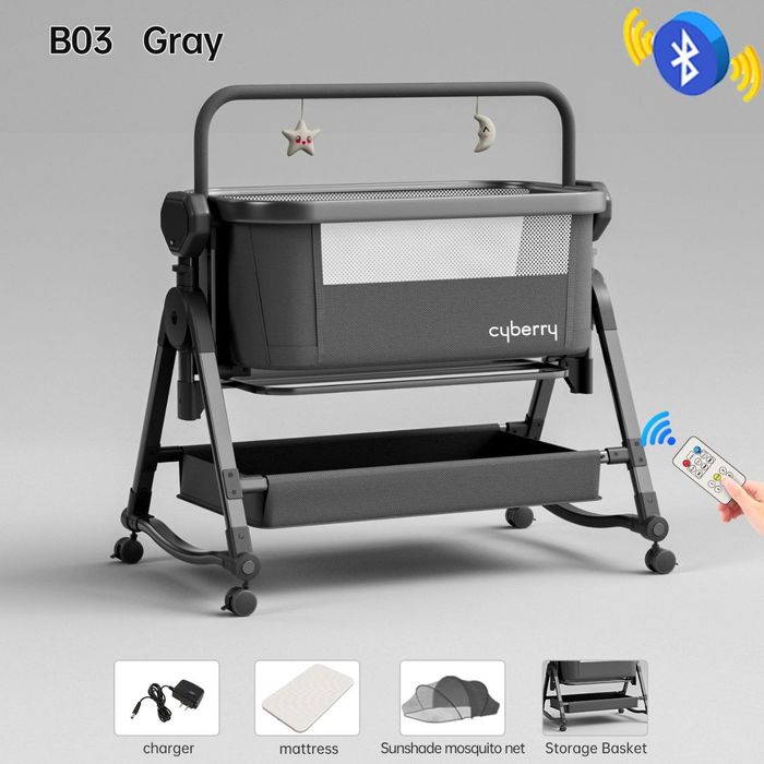 Люлька для новорождённых с Bluetooth и пультом


2. Люлька детская