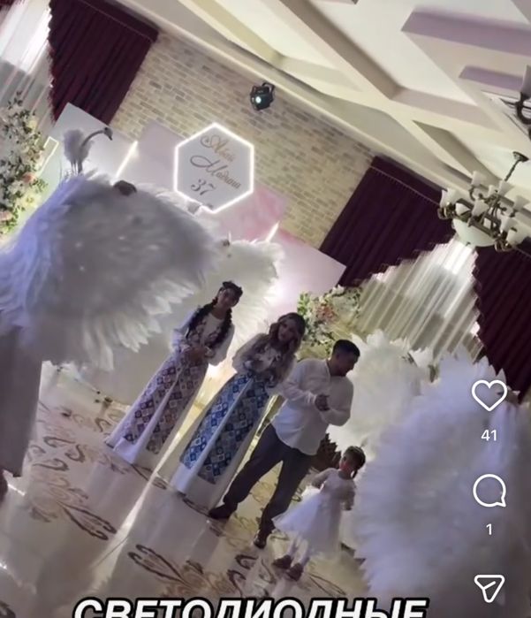 Танцевальные костюмы, трио, крылья