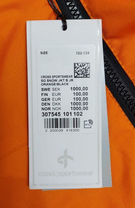 Geaca unisex de iarnă Cross Sportwear, măsura 134-140, Suedia (10K)