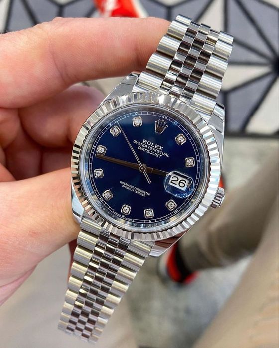 Ceas de lux rolex datejust blue dial 41,mm