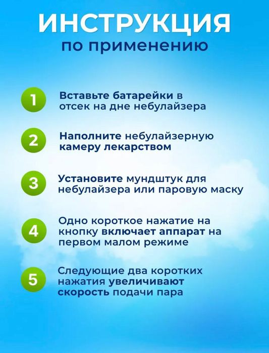 Ингалятор небулайзер портативный