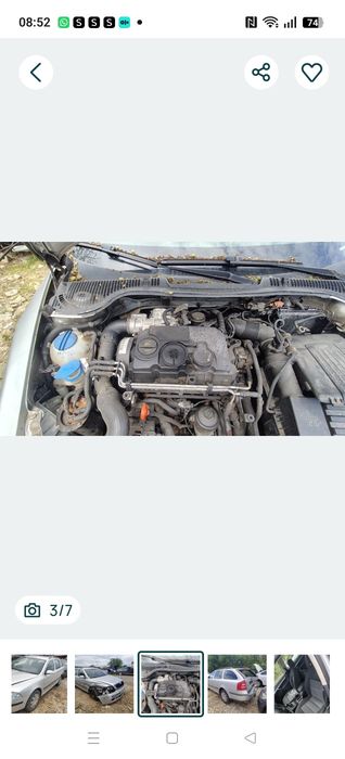 Piese motor far stânga ușa pompa tandem ecu aeroterma stop jante radiatoare egr clapeta injectoare kit ambreaj cu volanta Skoda Octavia 2 1.9tdi bls