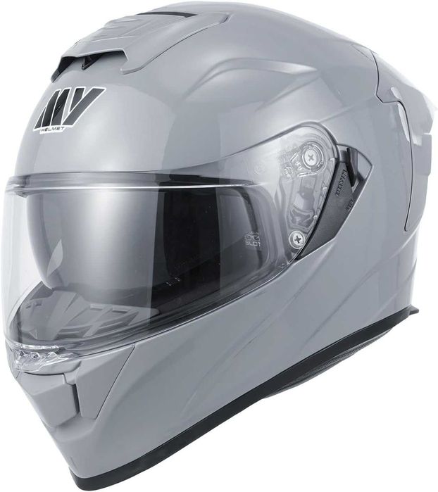 MY-936 пълнолицева каска с визьор, ECE 22.06, сива, L N7