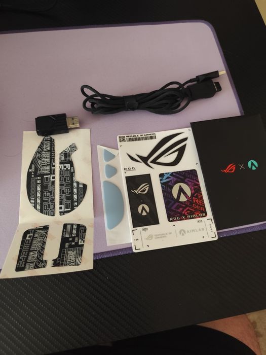 Vând Mouse Asus Rog Harpe Ace Aimlab + Polling rate booster