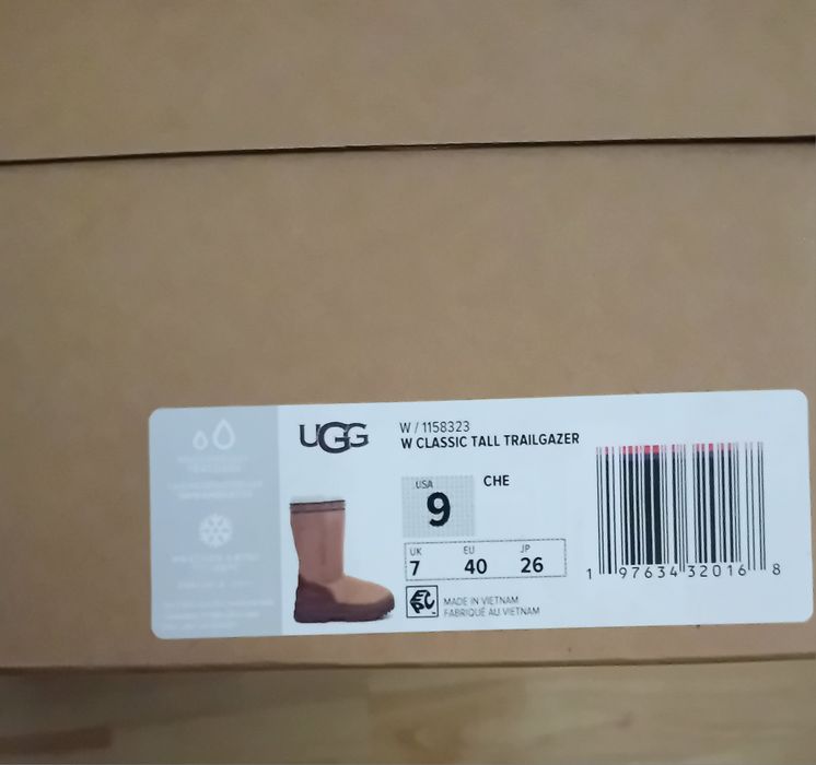 Ботуши UGG TrailGazer Водоустойчиви С 2см Вълнена Изолация Размер 40 Естествена Кожа Shearling