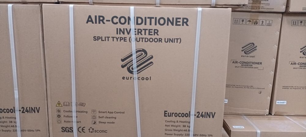 Aparat aer conditionat EUROCOOL 24000 BTU, R32, Inverter+Wi-Fi