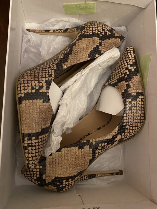 Pantofi Steve Madden piele-sarpe