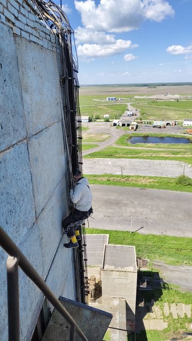 Промышленные высотные работы. Услуги промышленного альпинизма