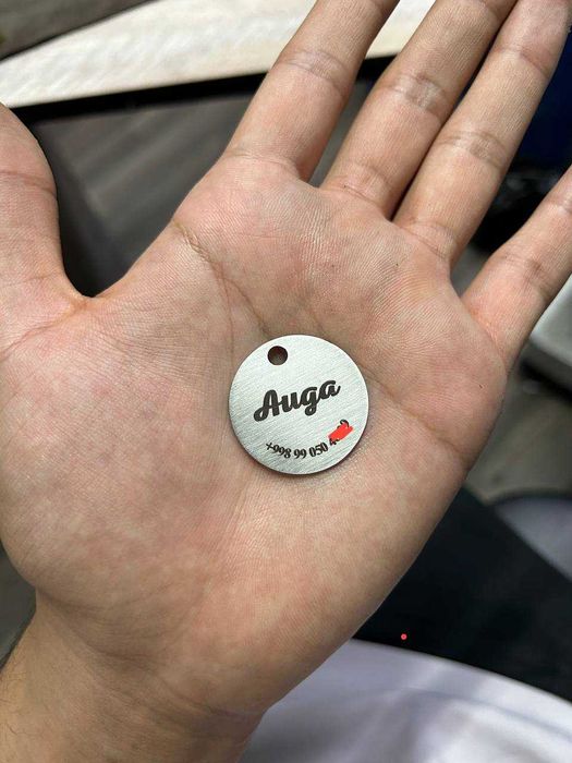 Адресник для собак и кошек с  индивидуальным надписями ошейник