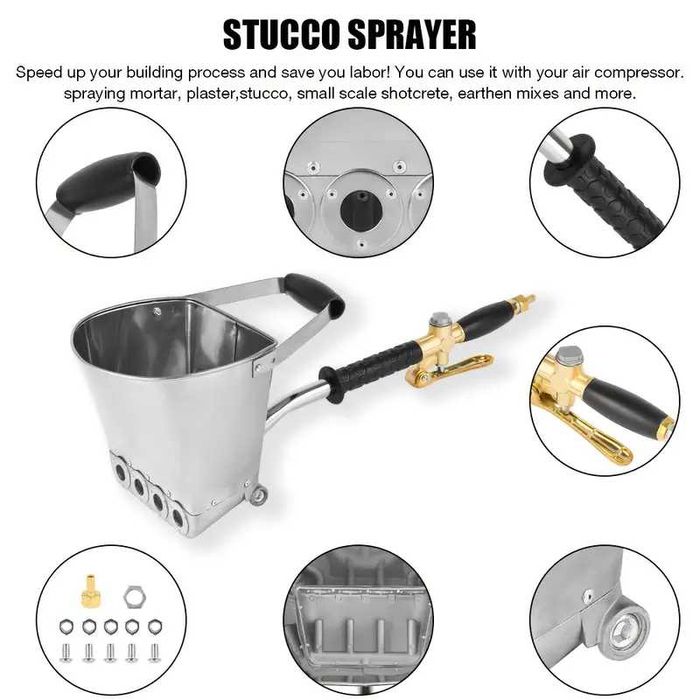 Пневматична машина за нанасяне на мазилка