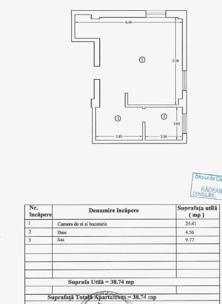 Apartament cu o camera, Miroslava, Valea Adanca