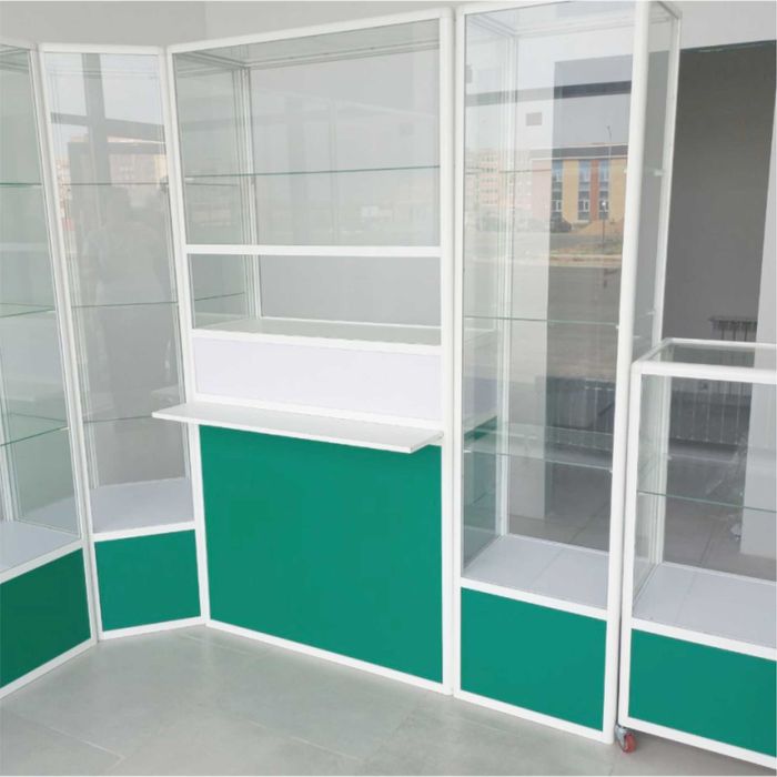 Прилавок витрина, стеклянная, metal oynaly vitrina va prilavkalar