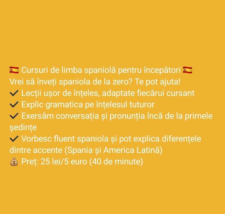 Lectii de gramatica limba spaniolă