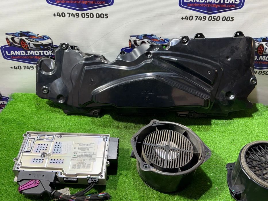 SUBWOOFER + BOXA X2 + AMPLIFICATOR AUDIO AUDI A6 C6 QUATTRO 2.7 DIESEL 2007 COD OEM 4F0035415B 4F0035381D 4F0035223G 2004-2011