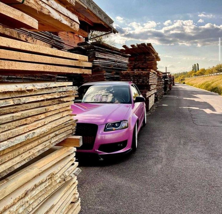 Фарове Ауди А3 8П 2003-2008 ЛЕД ЛЕНТА Тъмни лупи Audi A3 8P Затъмнени