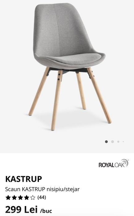 Scaun Jysk Kastrup Catifea Roz Deschis