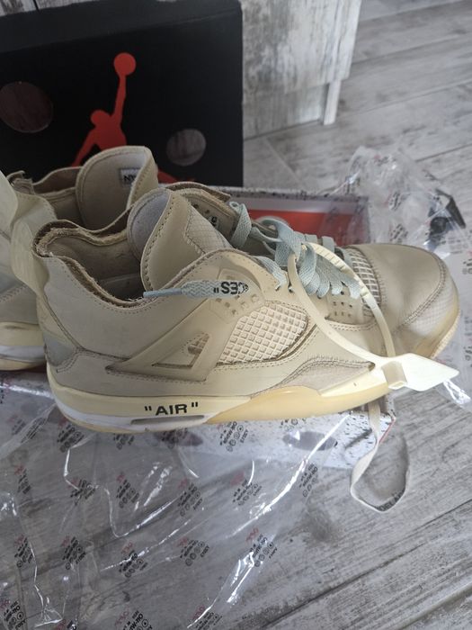 Маратонки Jordan 4 retro off-white “sail”;