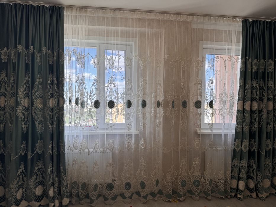 Шторы с тюлью состояние хорошее