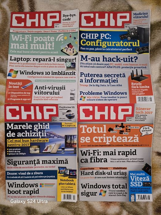 Vând reviste CHIP.