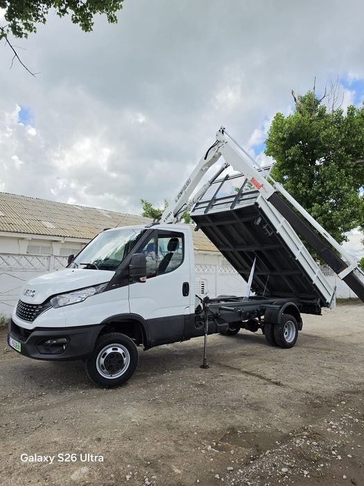 Iveco daily 35c18 Basculabil cu macara,an 2020