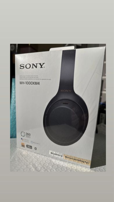 SONY WH-1000XM4 слушалки без забележка комплект