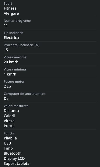 Banda alergare profesionala