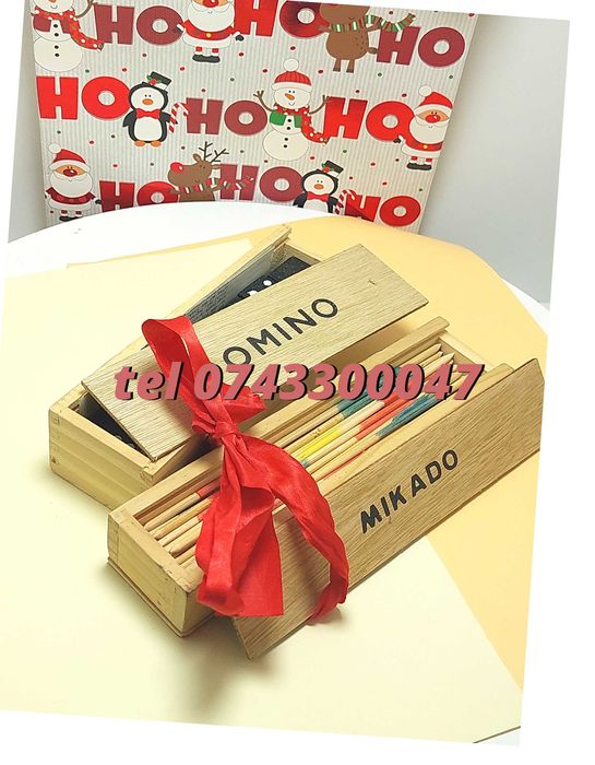 Pachet Cadouri  Joc Marocoo mikadoSi Domino  Transport Gratuit