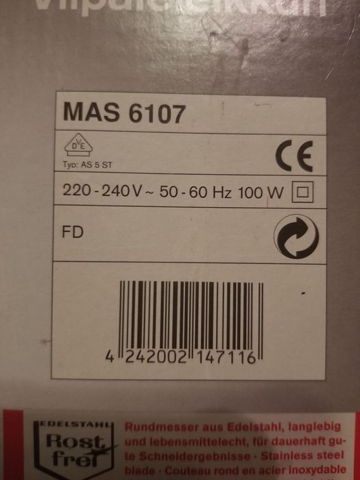 Cutit feliator Bosch/Siemens