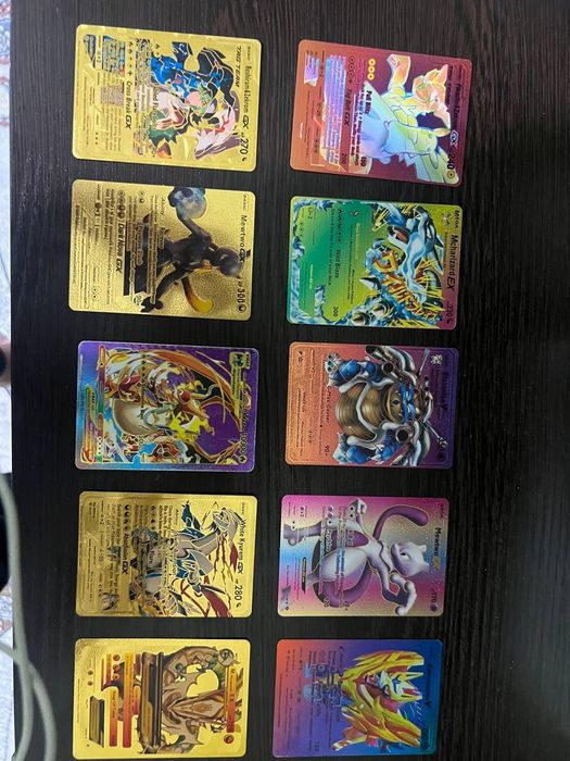 Pokémon карты-золотые/голография