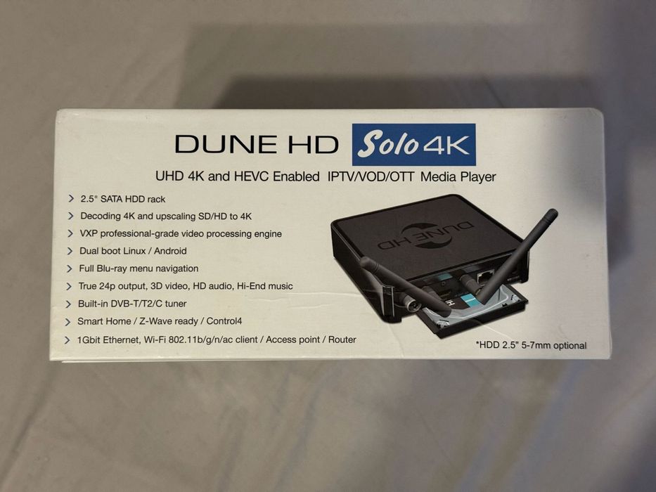 Dune HD Solo 4K Mediaplayer 1TB HDD