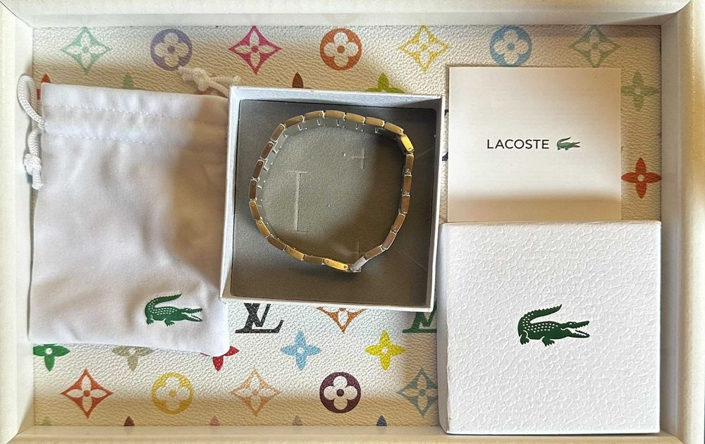 bratara lacoste argintie