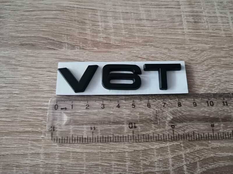 Ауди Audi V6T емблеми надписи черни