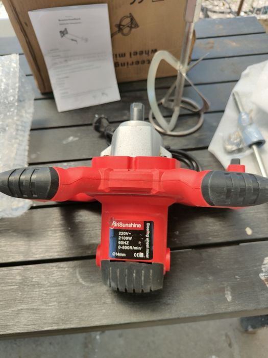 Mixer electric cu turatie reglabila AriSunshine 2100W 0–800 rpm, Ø140 mm