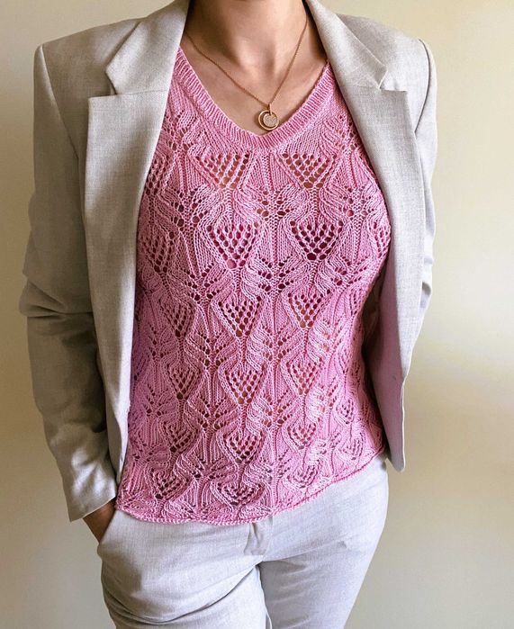 Елегантна плетена блуза