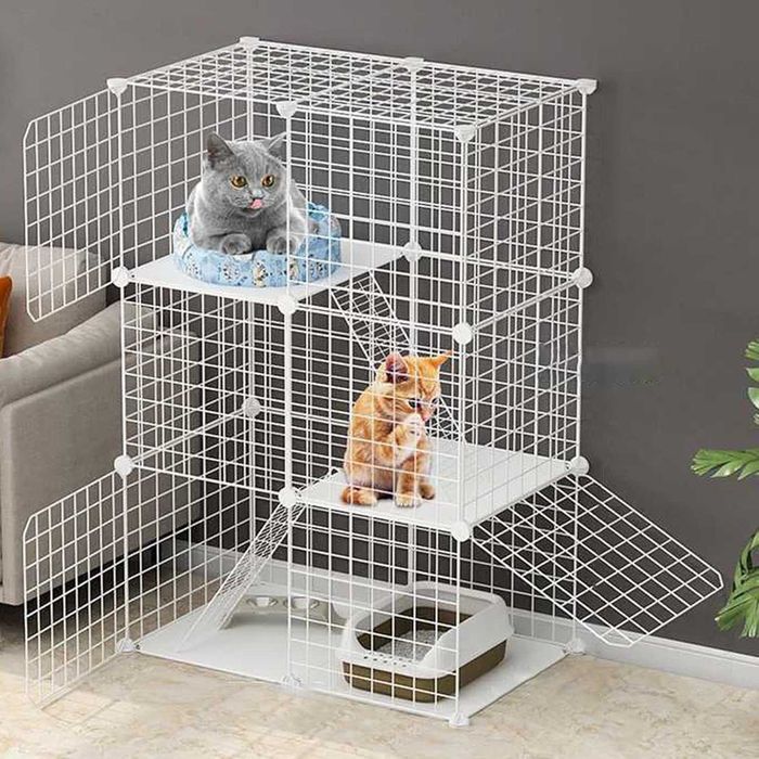 Модулна клетка от сглобяеми метални елементи за домашни любимци