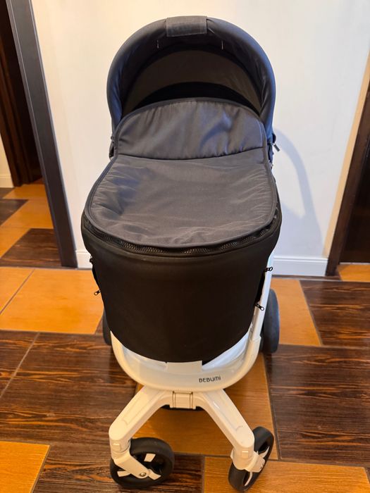 Carucior Bebumi Space 3 in 1 (Blue) cu sistem de frânare automată