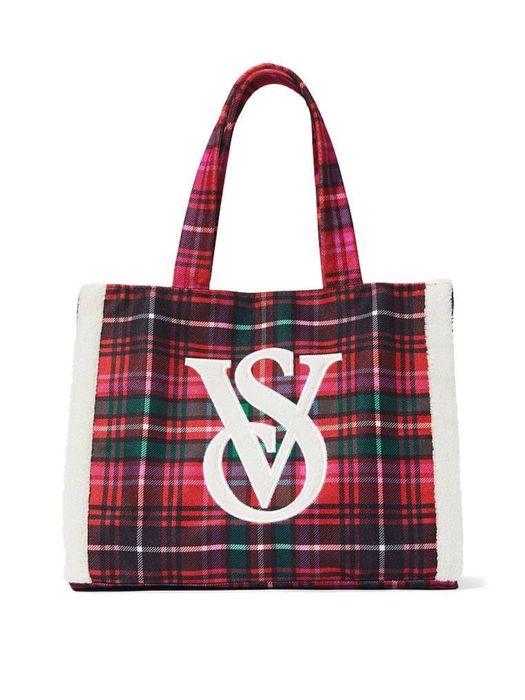 Чанта  Victoria’s Secret Plaid Tote