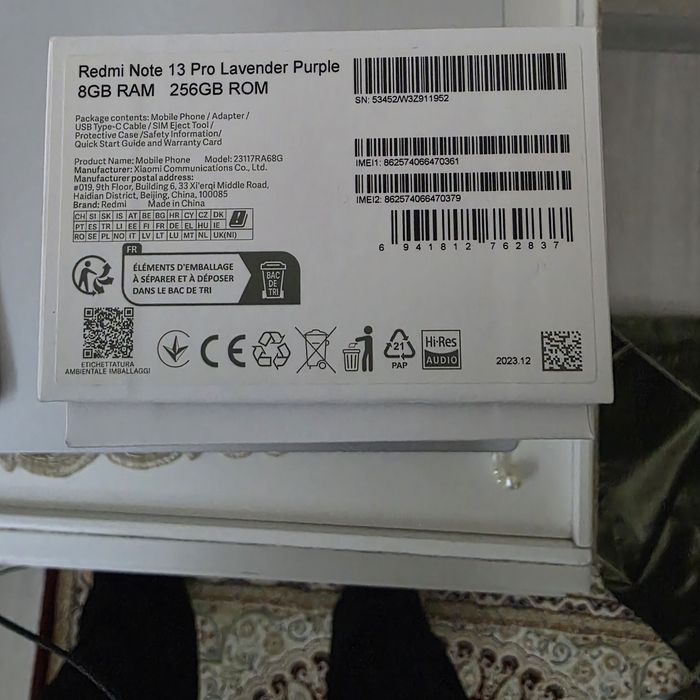 Redmi Note 13 pro 8/256