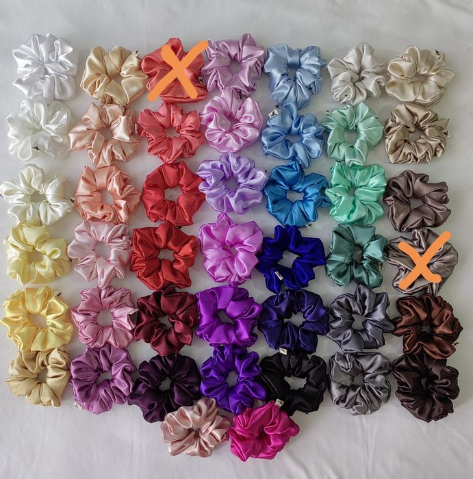 Скрънчи от кадифе и сатен