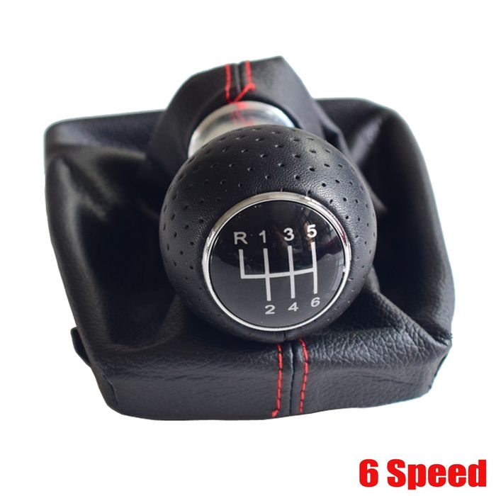 Nuca Schimbator Audi A4 B6 B7 2000 - 2008 Cusatura rosie 6 trepte