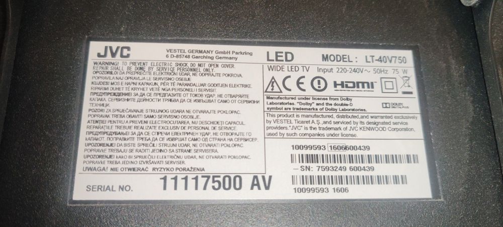 Televizor Led plasma mare diagomala 1m 100 cm jvc nu samsung