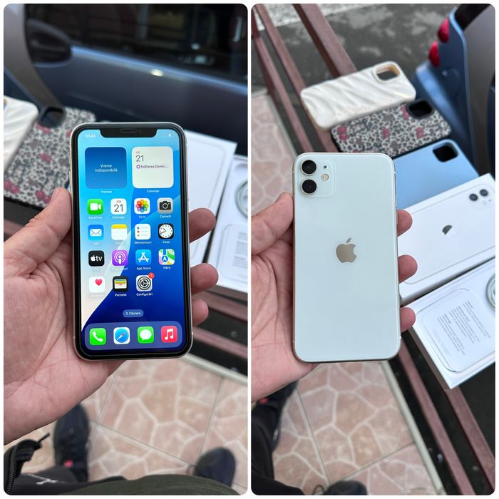 Iphone 11 Alb full box neverlock ca Nou (dezmembrez telefoane)