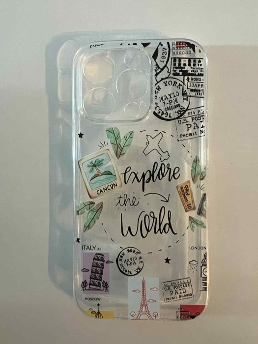 Силиконов гръб + стъклен протектор за телефон Iphone 16 Pro