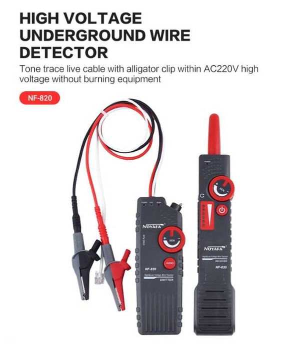 NOYAFA Tester cablu electric, detector, cabluri pana la 2m in pamant