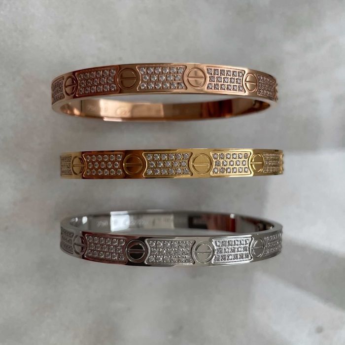 Bratara Love Bracelet cu Cristale Aplicate